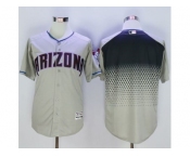 Arizona Diamondbacks Blank Gray-Capri New Cool Base Stitched Baseball Jersey