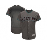 Arizona Diamondbacks Majestic Gray Turquoise 2017 Flex Base Authentic Jersey
