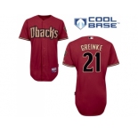 MLB Arizona Diamondbacks #21 Red Zack Greinke Mens Jersey
