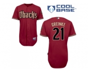MLB Arizona Diamondbacks #21 Red Zack Greinke Mens Jersey