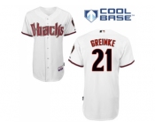 MLB Arizona Diamondbacks #21 White Zack Greinke Mens Jersey