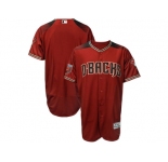 Men Arizona Diamondbacks Customized Majestic Sedona Red 2018 Spring Training Flex Base Team Jersey