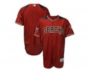 Men Arizona Diamondbacks Customized Majestic Sedona Red 2018 Spring Training Flex Base Team Jersey