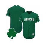 Men Arizona Diamondbacks St. Patricks Day Blank Green Celtic Flexbase Authentic Collection Jersey
