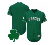 Men Arizona Diamondbacks St. Patricks Day Blank Green Celtic Flexbase Authentic Collection Jersey