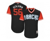 Men's 2017 Little League World Series Diamondbacks #56 Fernando Rodney Benjamin Black Jersey