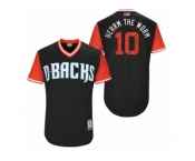 Men's 2017 Little League World Series Diamondbacks Chris Herrmann #10 Hermm The Worm Black Jersey
