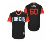 Men's 2017 Little League World Series Diamondbacks JJ Hoover #60 HOOV Black Jersey