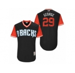 Men's 2017 Little League World Series Diamondbacks Jorge De La Rosa #29 George Black Jersey