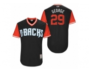 Men's 2017 Little League World Series Diamondbacks Jorge De La Rosa #29 George Black Jersey