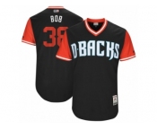 Men's 2017 Little League World Series Diamondbacks Robbie Ray #38 Bob Black Jersey