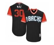 Men's 2017 Little League World Series Diamondbacks TJ McFarland #30 Mac Black Jersey
