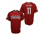 Men's Arizona Diamondbacks #11 A.J. Pollock 2017 Spring Training Cool Base Stitched MLB Jersey