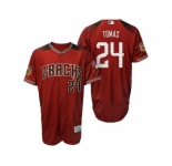 Men's Arizona Diamondbacks #24 Yasmany Tomas 2017 Spring Training Flex Base Authentic Collection Stitched Baseball Jersey