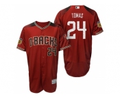 Men's Arizona Diamondbacks #24 Yasmany Tomas 2017 Spring Training Flex Base Authentic Collection Stitched Baseball Jersey
