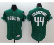 Men's Arizona Diamondbacks #44 Paul Goldschmidt Majestic Green Celtic Flexbase Authentic Collection Player Jersey