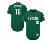 Men's Majestic Arizona Diamondbacks #16 Chris Owings Green Celtic Flexbase Authentic Collection MLB Jersey