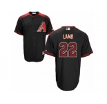 Men's Majestic Arizona Diamondbacks #22 Jake Lamb Authentic Black Brick Alternate Cool Base MLB Jersey