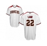 Men's Majestic Arizona Diamondbacks #22 Jake Lamb Authentic White Home Cool Base MLB Jersey