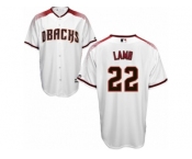 Men's Majestic Arizona Diamondbacks #22 Jake Lamb Authentic White Home Cool Base MLB Jersey