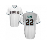 Men's Majestic Arizona Diamondbacks #22 Jake Lamb Replica White Capri Cool Base MLB Jersey