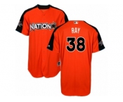 Men's Majestic Arizona Diamondbacks #38 Robbie Ray Replica Orange National League 2017 MLB All-Star MLB Jersey