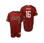 men's Arizona Diamondbacks #16 Chris Owings 2017 Spring Training Flex Base Authentic Collection Stitched Baseball Jersey
