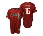 men's Arizona Diamondbacks #16 Chris Owings 2017 Spring Training Flex Base Authentic Collection Stitched Baseball Jersey