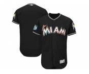 Miami Marlins Blank Black 2017 Spring Training Flexbase Authentic Collection Stitched Baseball Jersey
