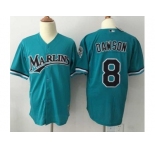 Mitchell And Ness 1995 Miami Marlins #8 Andre Dawson Green Throwback Stitched MLB Jersey