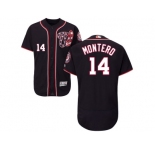 Men Washington Nationals #14 Miguel Montero Navy Blue Flexbase Authentic Collection Stitched MLB Jersey