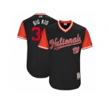 Men's 2017 Little League World Series Nationals #34 Bryce Harper Big Kid Navy Jersey