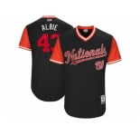 Men's 2017 Little League World Series Nationals #43 Matt Albers Albie Navy Jersey