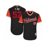 Men's 2017 Little League World Series Nationals #57 Tanner Roark T-Ro Navy Jersey