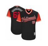 Men's 2017 Little League World Series Nationals #62 Sean Doolittle Doooooooo Navy Jersey