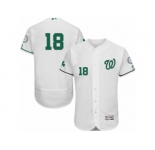 Men's Majestic Washington Nationals #18 Matt Belisle White Celtic Flexbase Authentic Collection MLB Jersey
