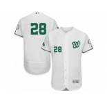 Men's Majestic Washington Nationals #28 Jayson Werth White Celtic Flexbase Authentic Collection MLB Jersey