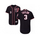Men's Majestic Washington Nationals #3 Michael Taylor Navy Blue Flexbase Authentic Collection MLB Jersey