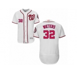 Men's Majestic Washington Nationals #32 Matt Wieters White Flexbase Authentic Collection MLB Jersey