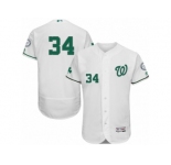 Men's Majestic Washington Nationals #34 Bryce Harper White Celtic Flexbase Authentic Collection MLB Jersey