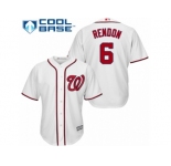 Men's Majestic Washington Nationals #6 Anthony Rendon Authentic White Home Cool Base MLB Jersey