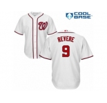 Men's Majestic Washington Nationals #9 Ben Revere Authentic White Home Cool Base MLB Jersey