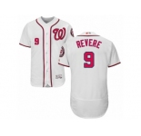 Men's Majestic Washington Nationals #9 Ben Revere White Flexbase Authentic Collection MLB Jersey