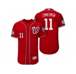 Men's Washington Nationals #11 Ryan Zimmerman 2017 Spring Training Flex Base Authentic Collection Stitched Baseball Jersey