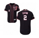 Men's Washington Nationals #2 Adam Eaton Navy Blue Alternate Flex Base Authentic Collection 2019 World Series Bound Baseball Jersey