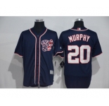 Men's Washington Nationals #20 Daniel Murphy Majestic Blue Cool Base Player Jersey