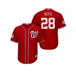 Men's Washington Nationals #28 Jayson Werth 2017 Spring Training Cool Base Stitched MLB Jerse