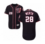 Men's Washington Nationals #28 Jayson Werth Navy Blue Alternate Flex Base Authentic Collection 2019 World Series Champions Baseball Jersey