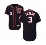 Men's Washington Nationals #3 Michael Taylor Navy Blue Alternate Flex Base Authentic Collection 2019 World Series Champions Baseball Jersey