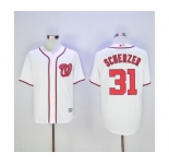 Men's Washington Nationals #31 Max Scherzer Majestic White Cool Base Player Jersey